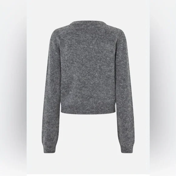 Baum und Pferdgarten Chanya Sweater Grey Alpaca Merino Beaded Women’s size L